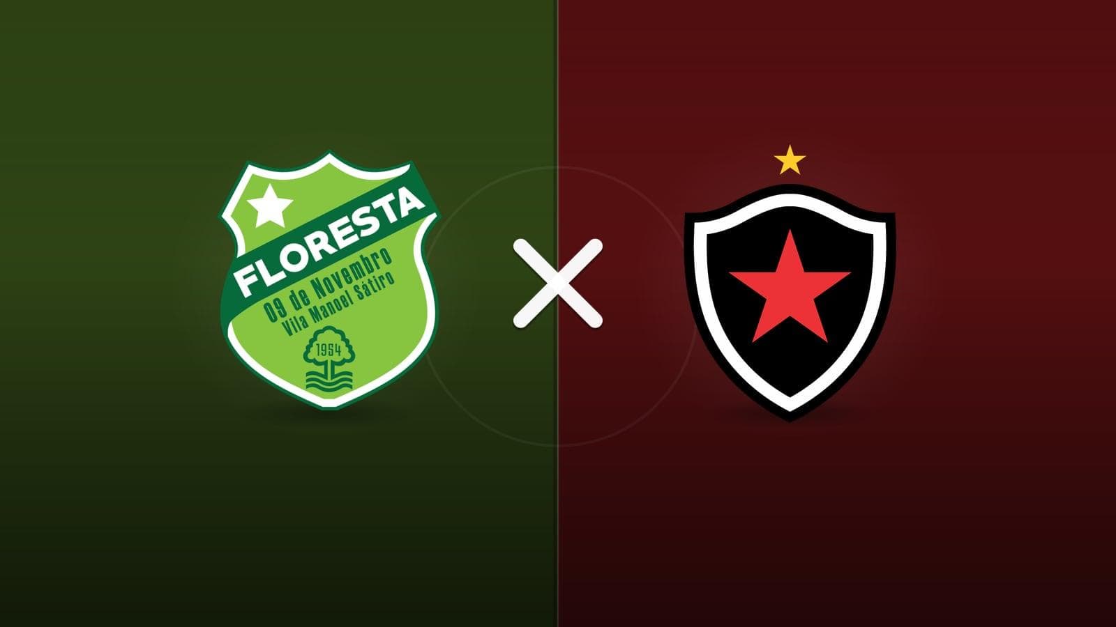 Floresta x Botafogo PB jogam hoje às 17h00 pela Serie C. Foto: Diário 24 Horas / Montagem