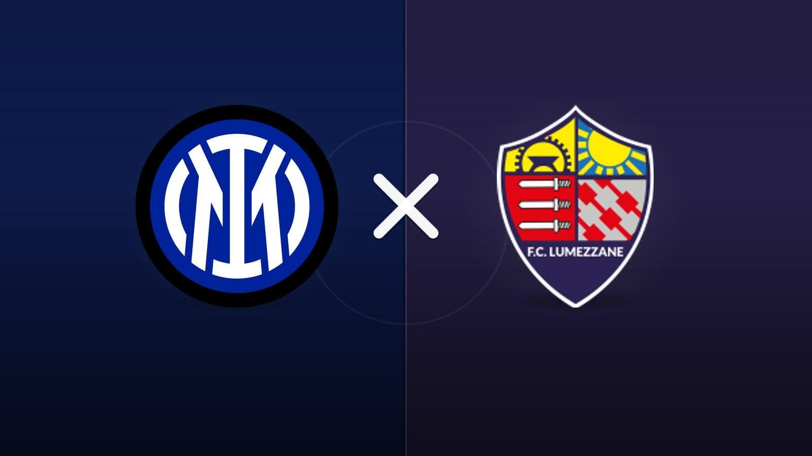 Inter de Milão x Lumezzane jogam hoje às 06h00 pela Friendlies Clubs. Foto: Diário 24 Horas / Montagem