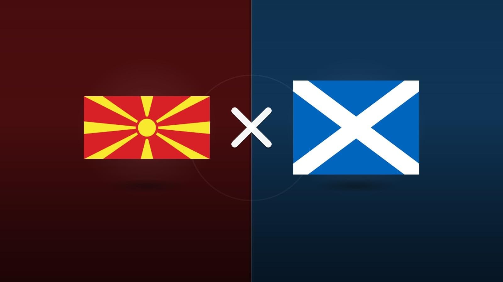 Macedônia do Norte x Escócia jogam hoje às 15h45 pela UEFA Nations League. Foto: Diário 24 Horas / Montagem