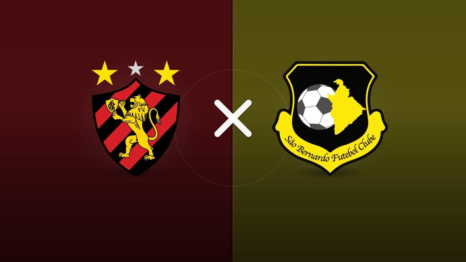 Sport x São Bernardo jogam hoje às 19h30 pela Serie B. Foto: Diário 24 Horas / Montagem