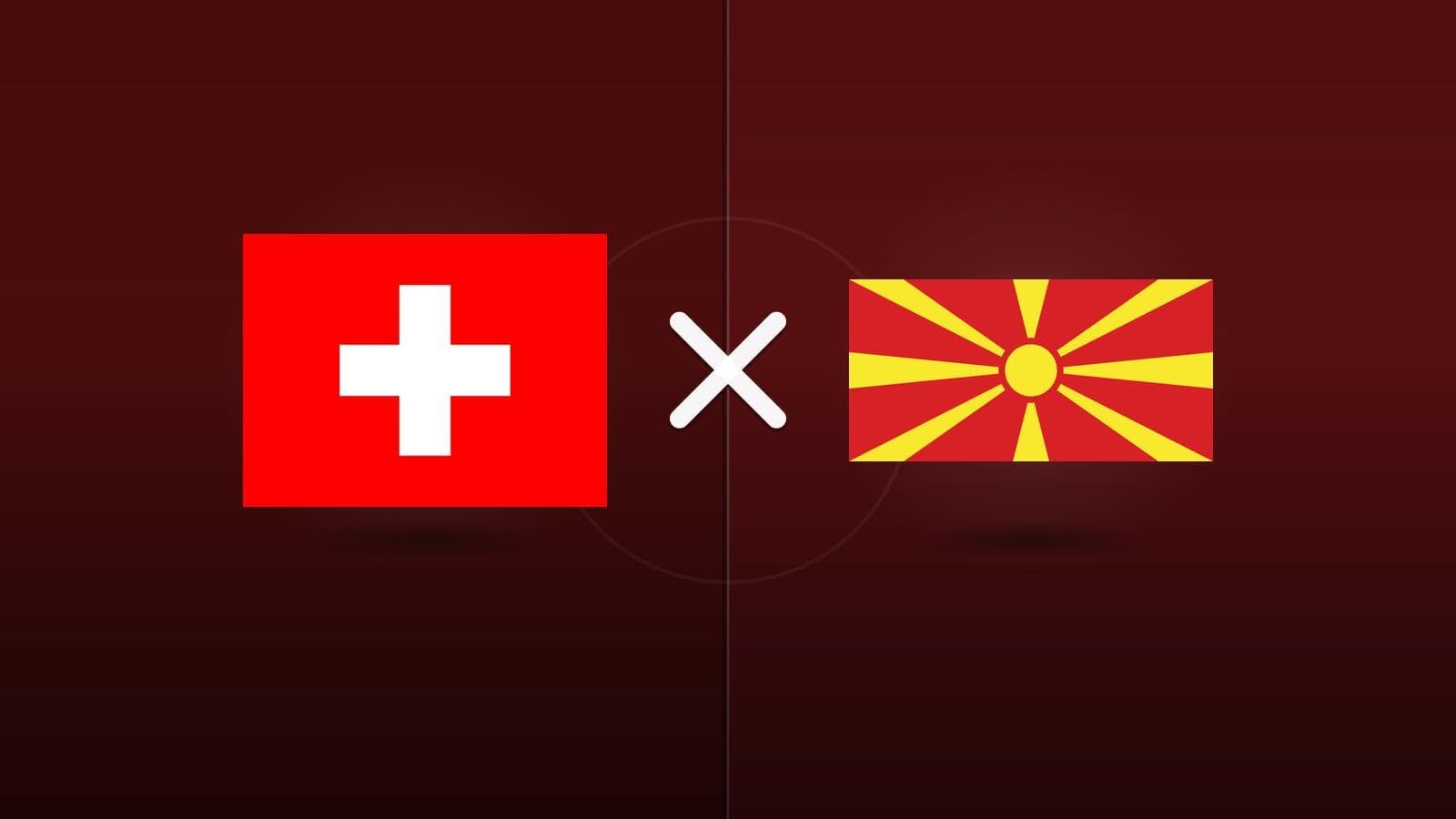 Suíça x Macedônia do Norte jogam hoje às 15h45 pela UEFA Nations League. Foto: Diário 24 Horas / Montagem