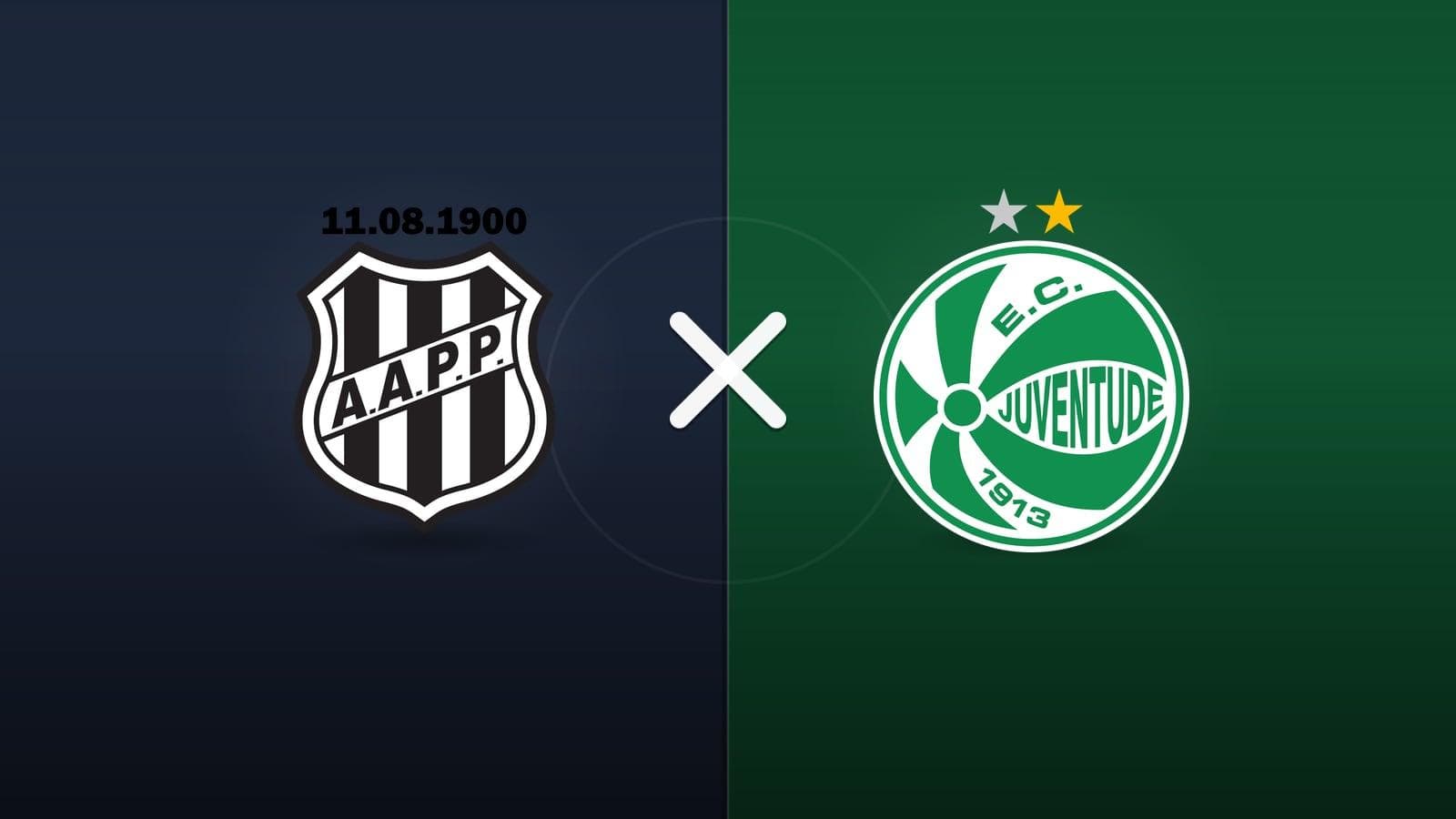 Ponte Preta x Juventude jogam hoje às 21h35 pela Serie B. Foto: Diário 24 Horas / Montagem