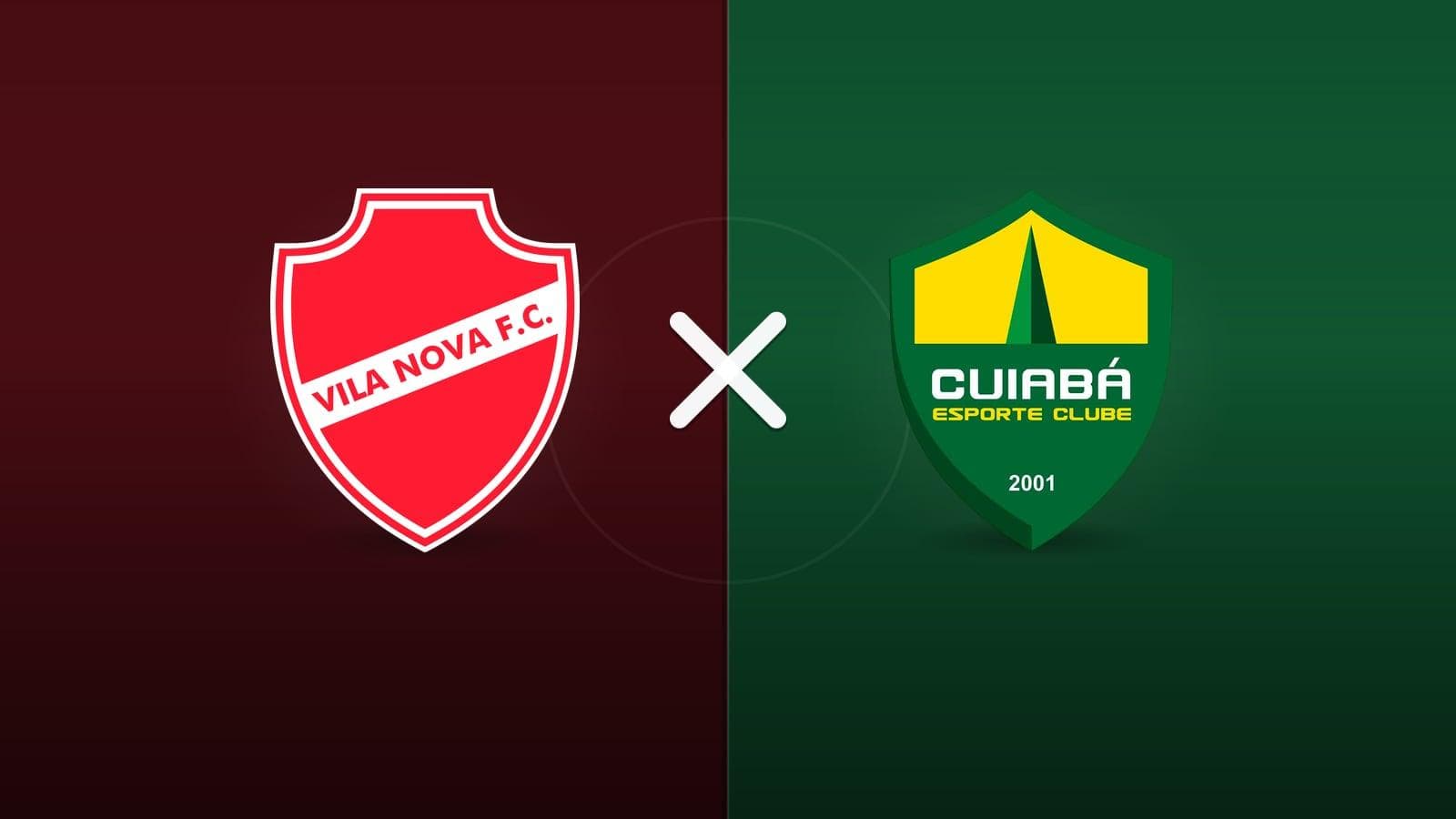 Vila Nova x Cuiabá jogam hoje às 20h30 pela Serie B. Foto: Diário 24 Horas / Montagem