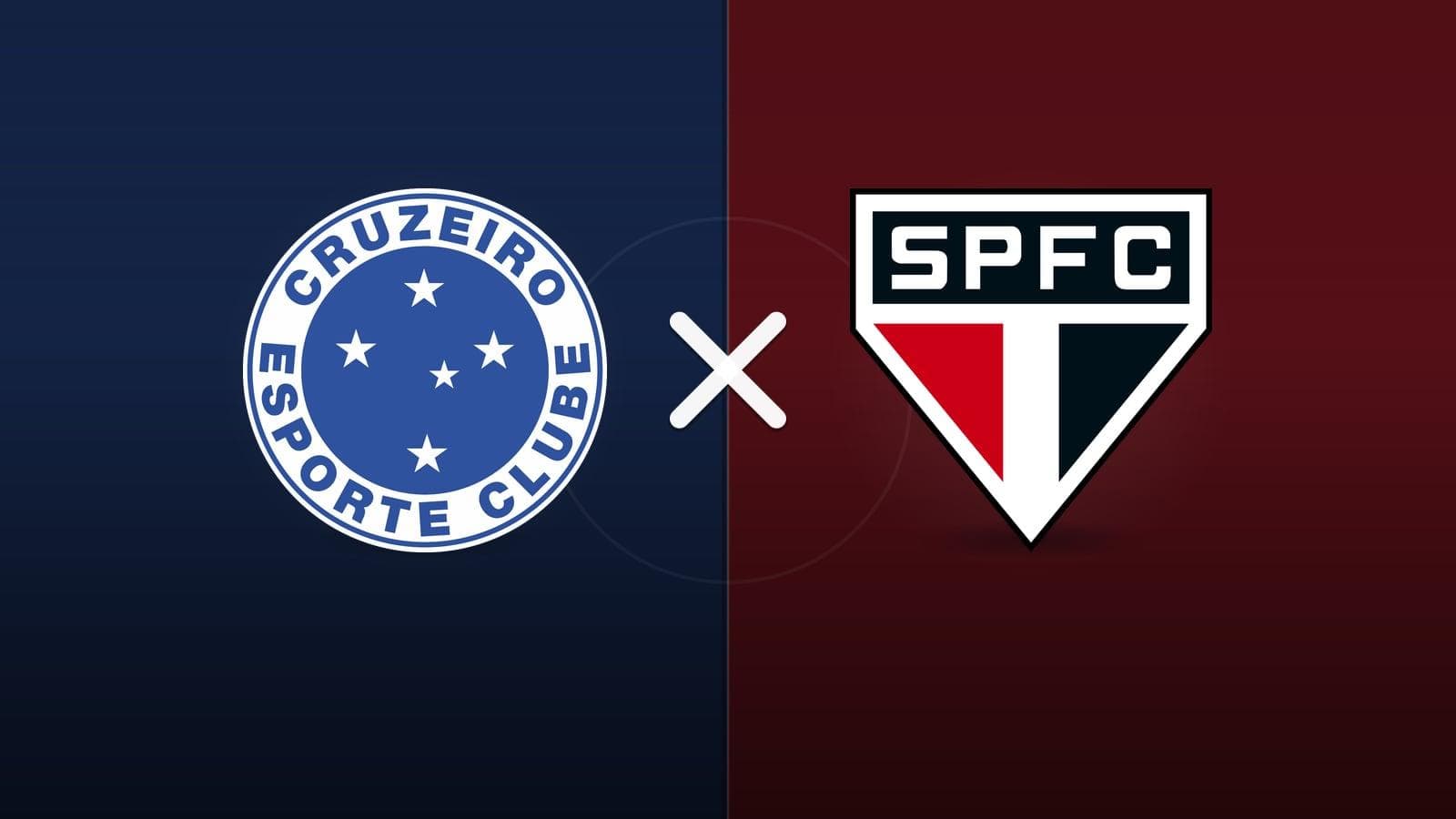 Cruzeiro x São Paulo jogam hoje às 21h30 pela Serie A. Foto: Diário 24 Horas / Montagem
