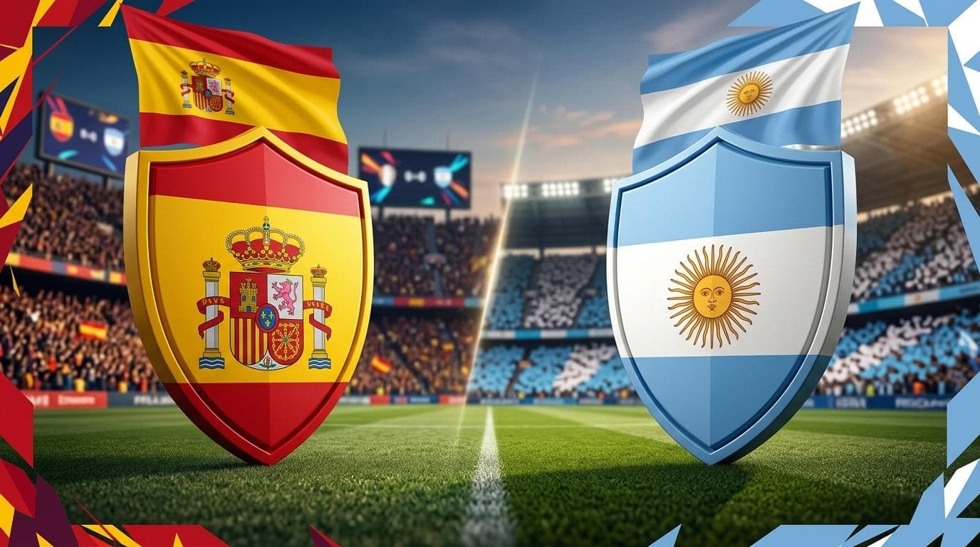 Espanha x Argentina jogam hoje às 16h00 pela World Cup. Foto: Diário 24 Horas / Montagem