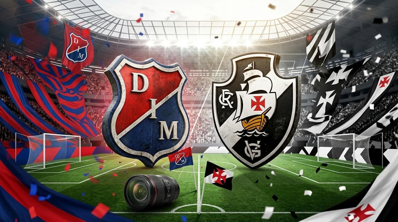 Independiente Medellin x Vasco jogam hoje às 19h00 pela CONMEBOL Sudamericana. Foto: Diário 24 Horas / Montagem