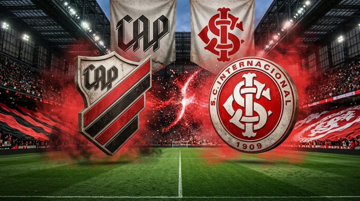 Athletico-PR x Internacional jogam hoje às 18h30 pela Serie A. Foto: Diário 24 Horas / Montagem