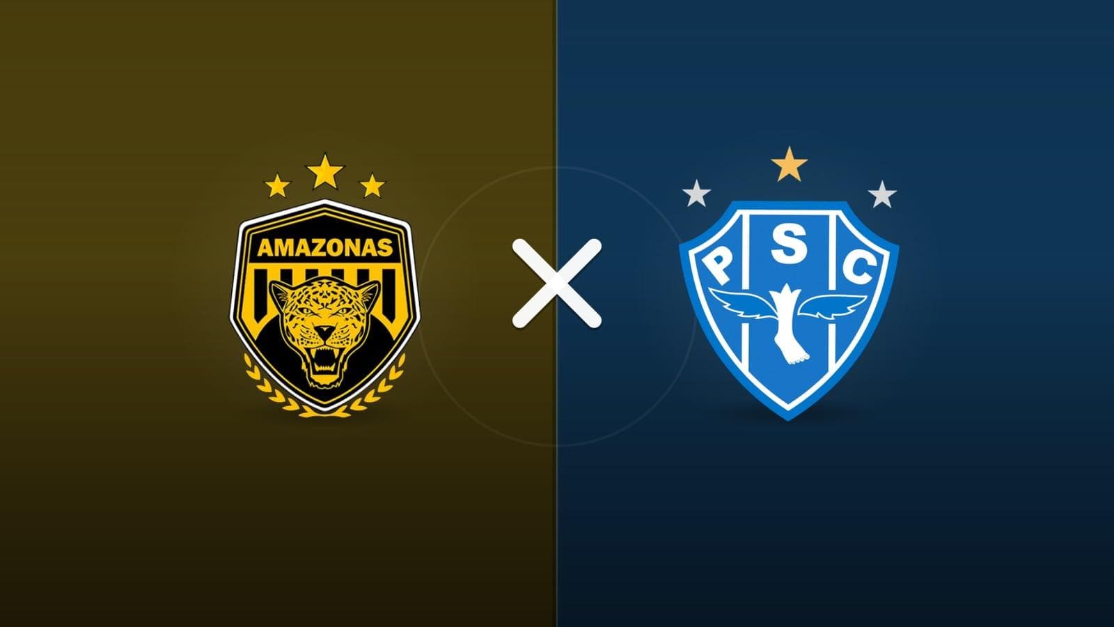 Amazonas x Paysandu jogam hoje às 20h30 pela Serie C. Foto: Diário 24 Horas / Montagem