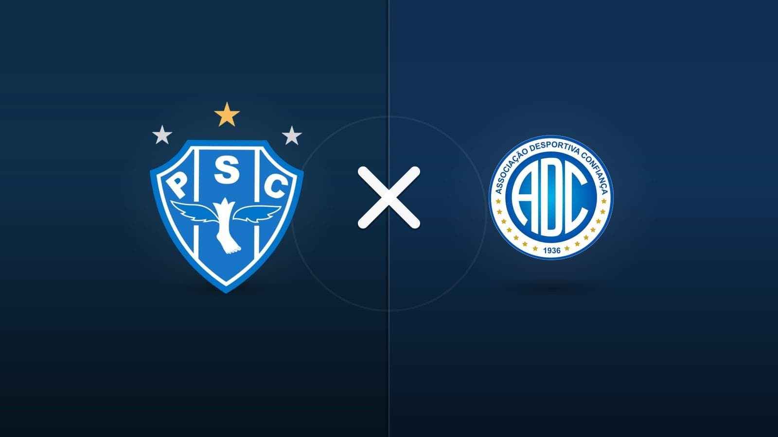 Paysandu x Confiança jogam hoje às 20h00 pela Serie C. Foto: Diário 24 Horas / Montagem