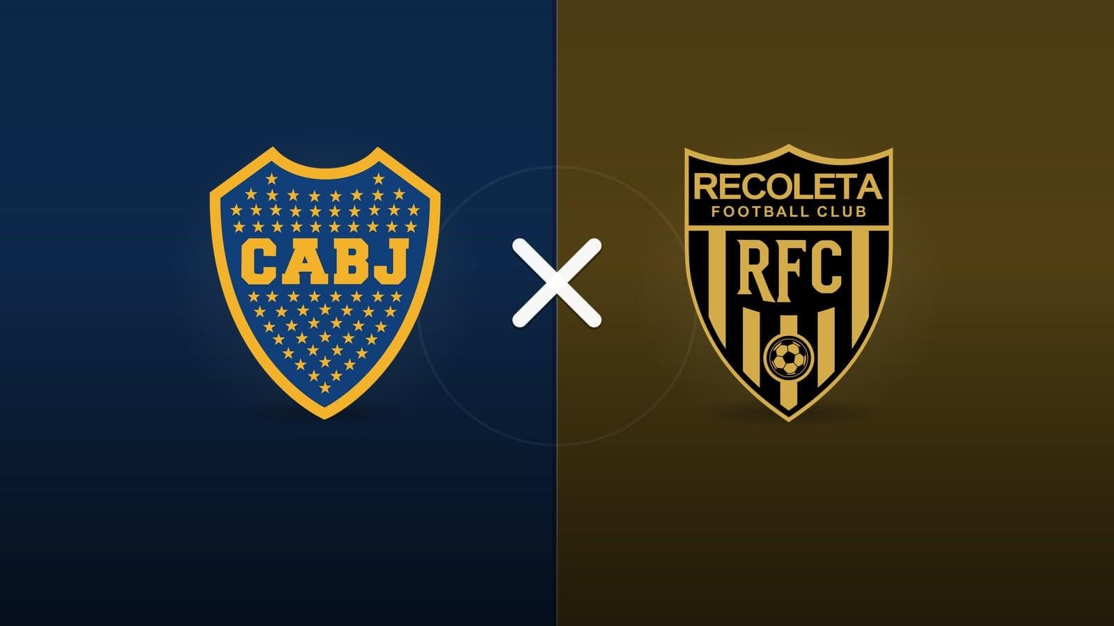Boca Juniors x Deportivo Recoleta jogam hoje às 19h00 pela CONMEBOL Sudamericana. Foto: Diário 24 Horas / Montagem