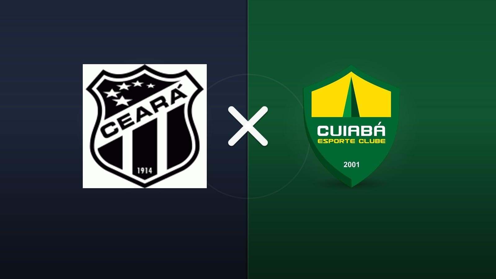 Ceará x Cuiabá jogam hoje às 16h00 pela Serie B. Foto: Diário 24 Horas / Montagem
