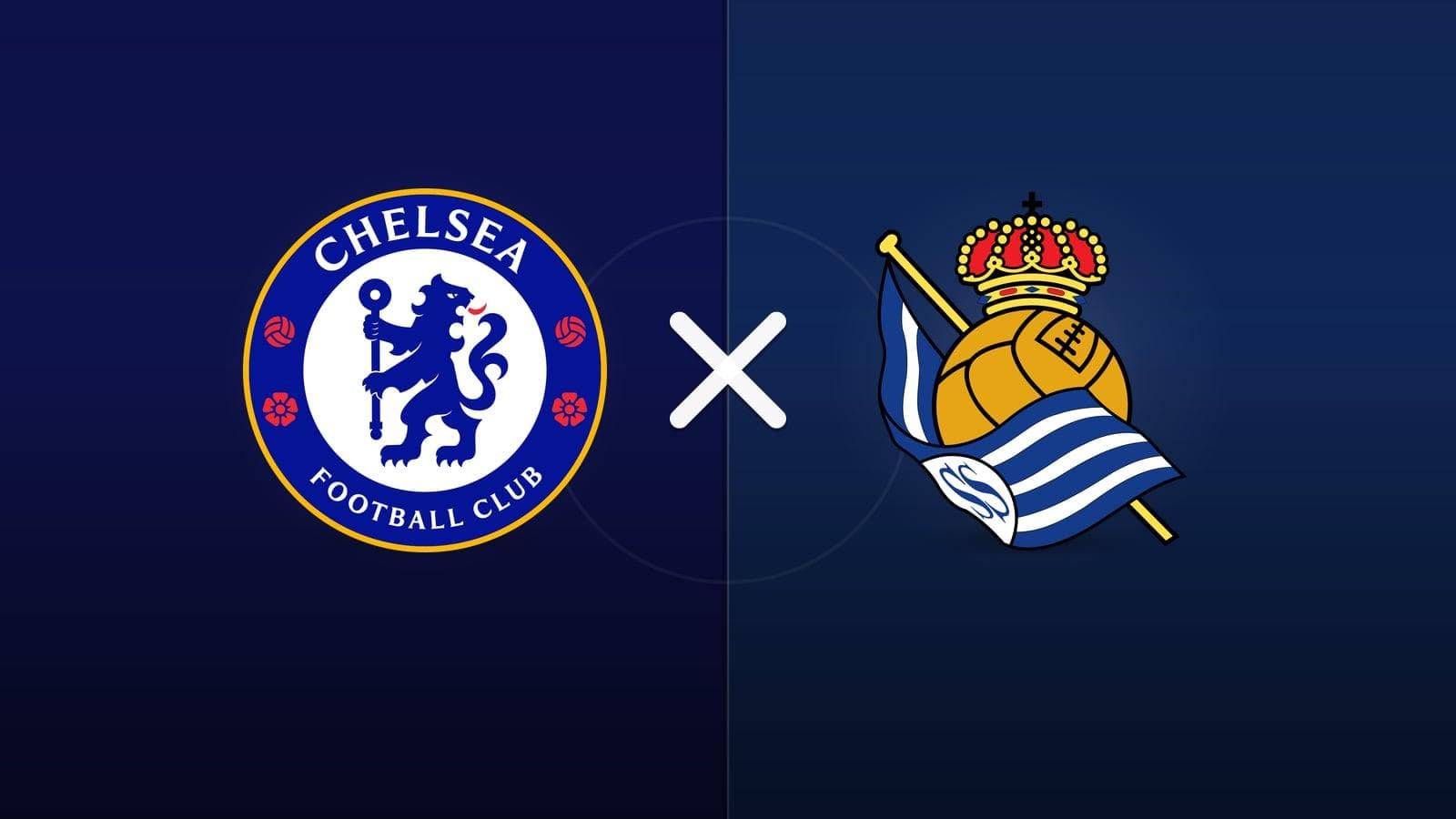 Chelsea x Real Sociedad jogam hoje às 10h00 pela Friendlies Clubs. Foto: Diário 24 Horas / Montagem