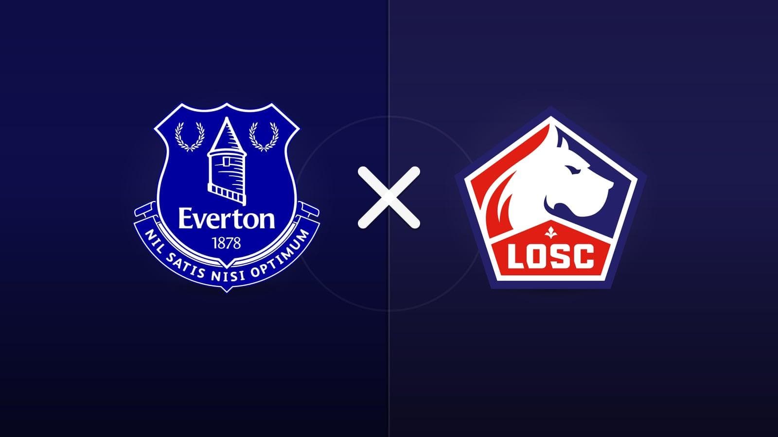 Everton x Lille jogam hoje às 11h00 pela Friendlies Clubs. Foto: Diário 24 Horas / Montagem