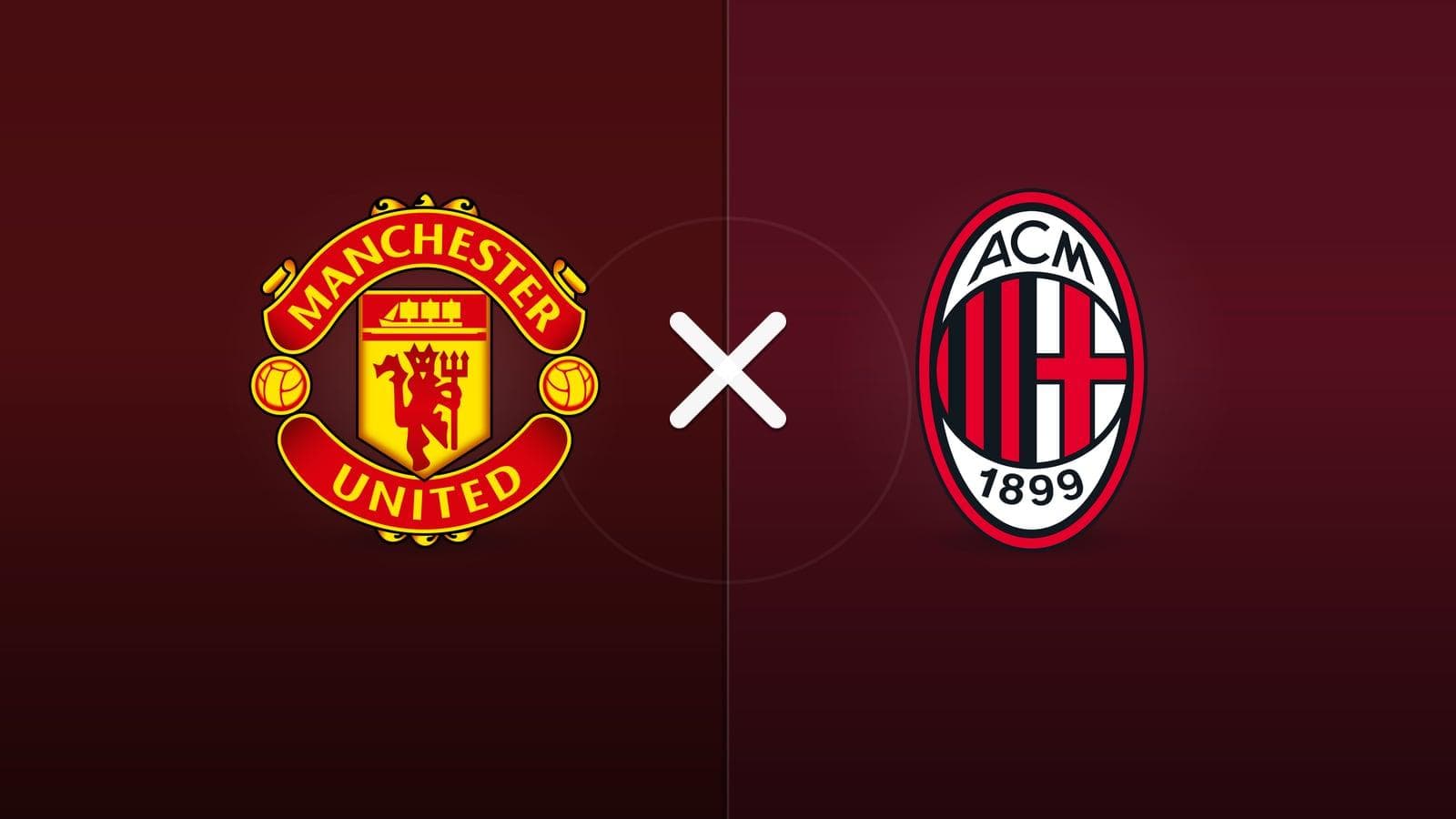 Manchester United x Milan jogam hoje às 11h45 pela Friendlies Clubs. Foto: Diário 24 Horas / Montagem