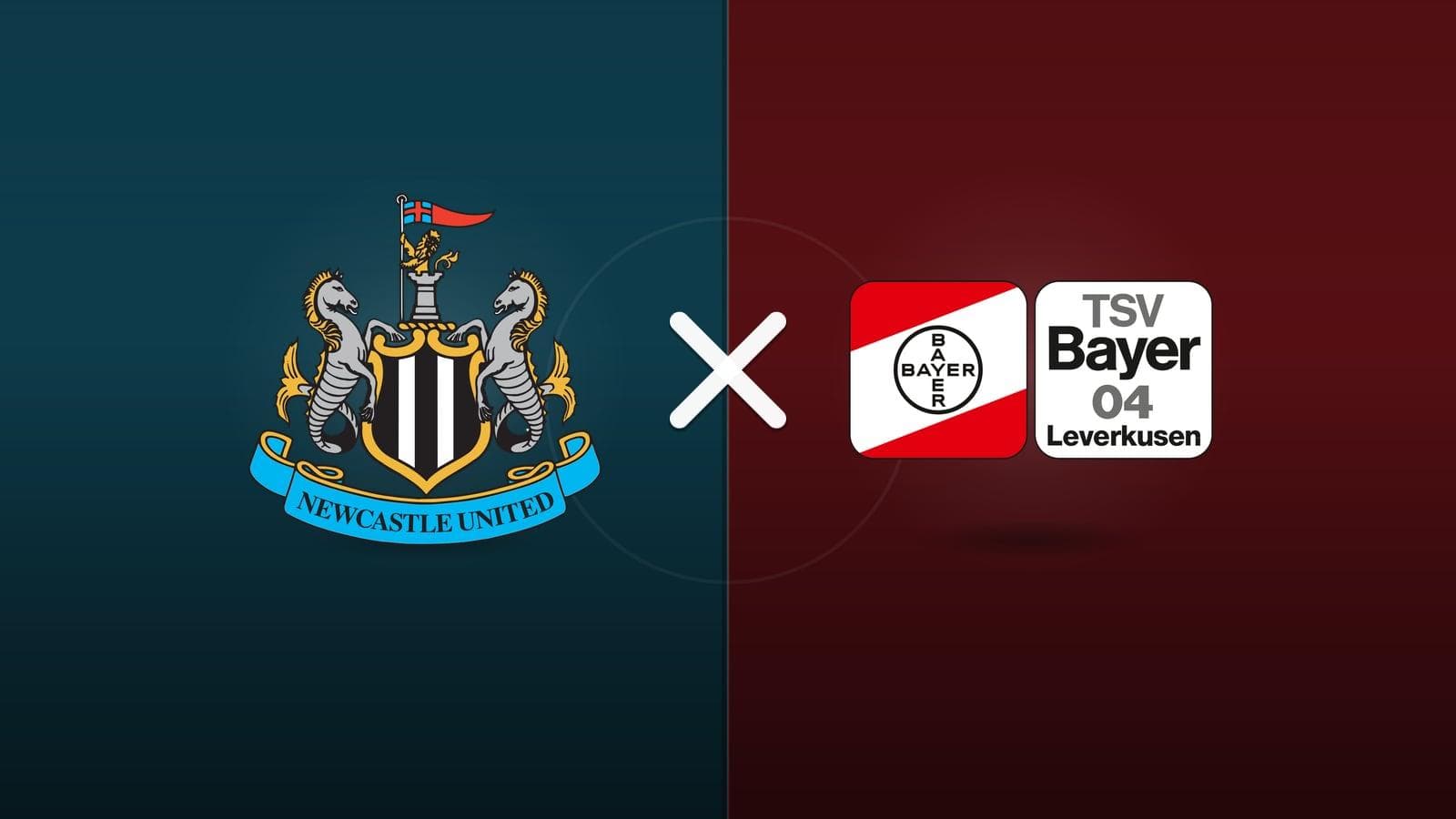 Newcastle x Bayer Leverkusen jogam hoje às 11h00 pela Friendlies Clubs. Foto: Diário 24 Horas / Montagem