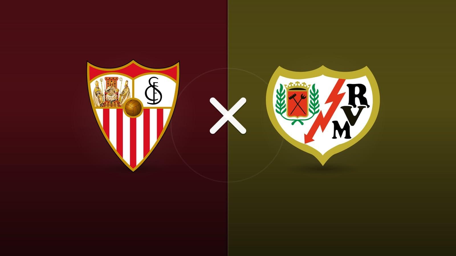 Sevilla x Rayo Vallecano jogam hoje às 16h30 pela La Liga. Foto: Diário 24 Horas / Montagem