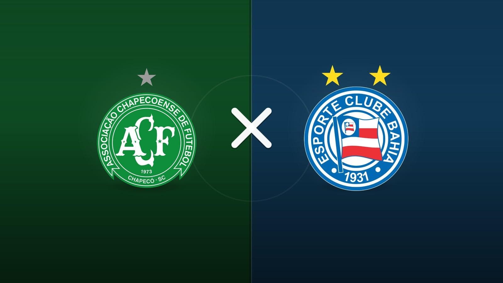 Chapecoense x Bahia jogam hoje às 11h00 pela Serie A. Foto: Diário 24 Horas / Montagem