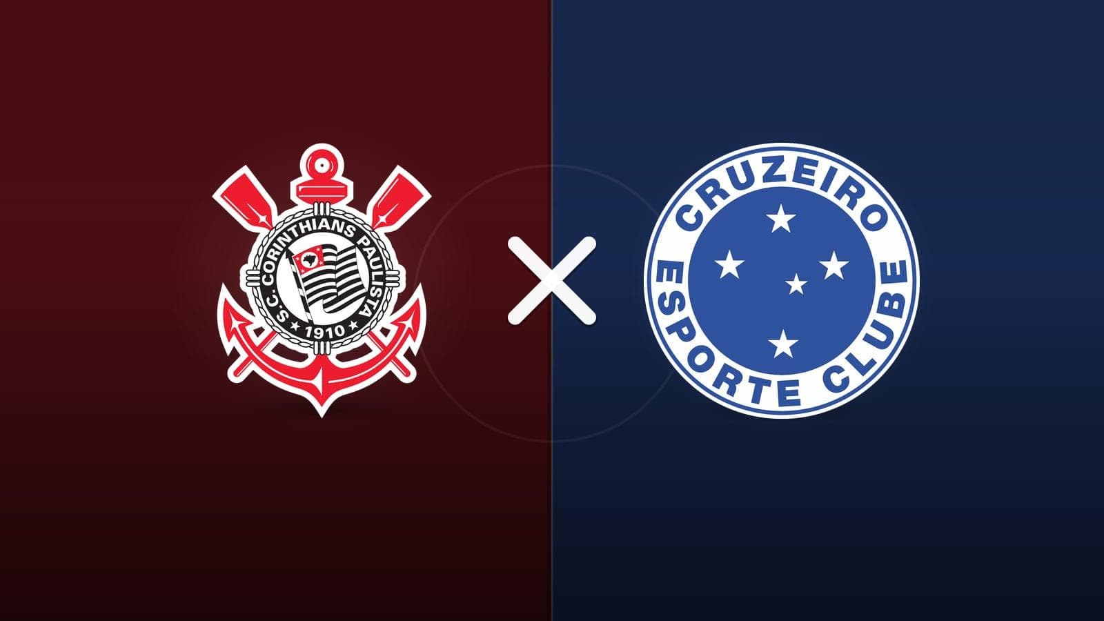 Corinthians x Cruzeiro jogam hoje às 19h30 pela Serie A. Foto: Diário 24 Horas / Montagem