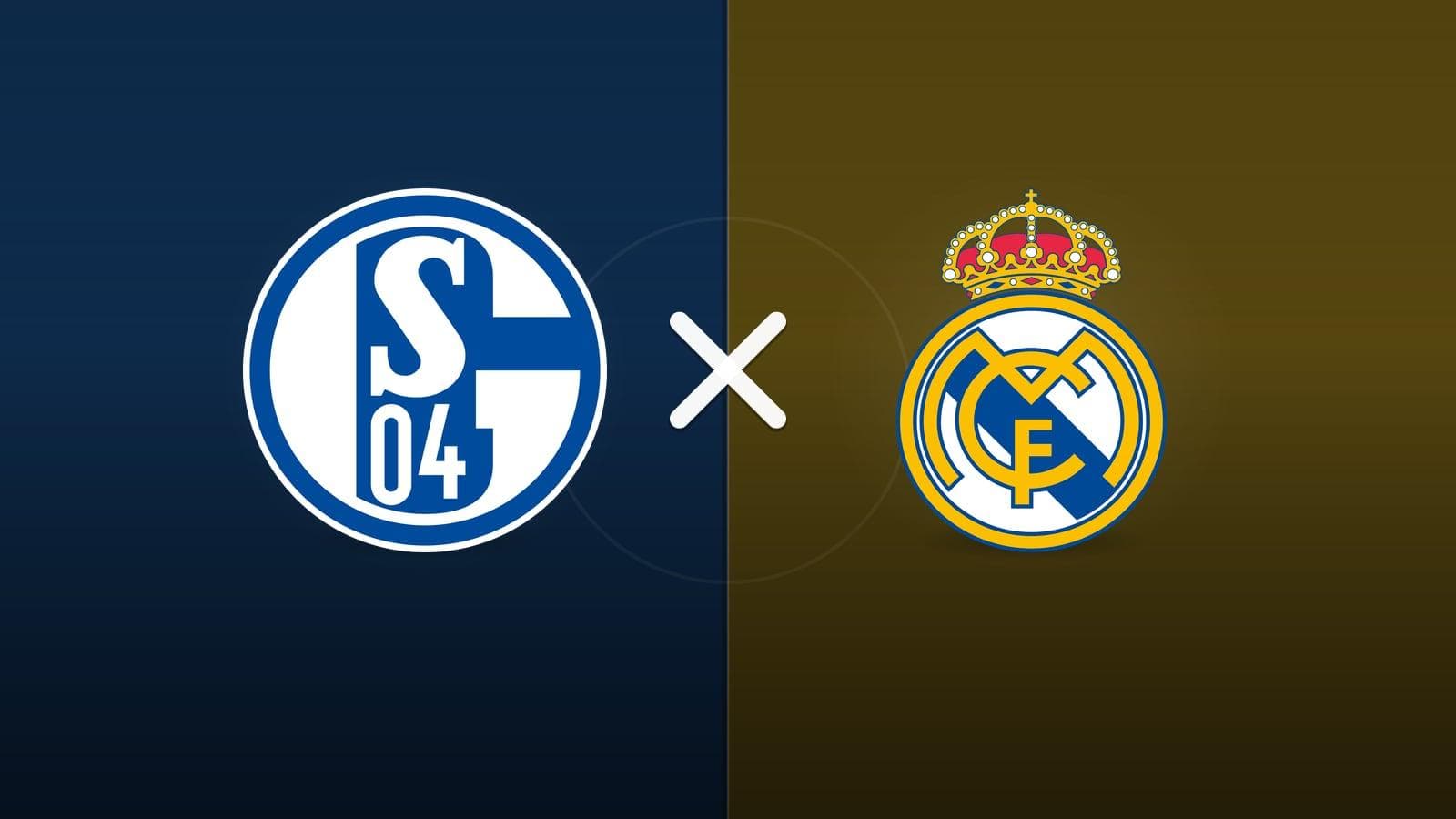 FC Schalke 04 x Real Madrid jogam hoje às 12h00. Foto: Diário 24 Horas / Montagem