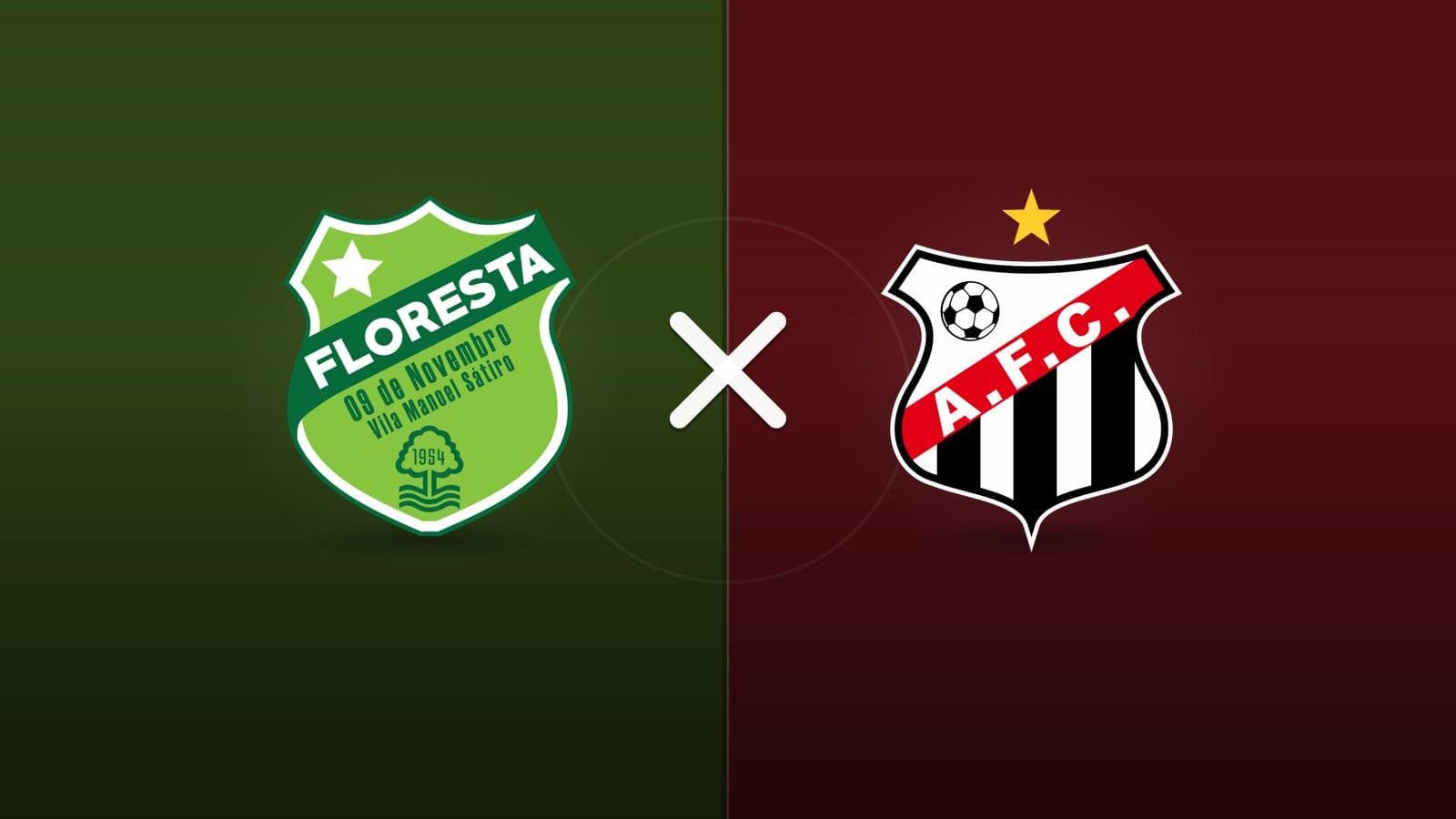 Floresta x Anápolis jogam hoje às 16h00 pela Serie C. Foto: Diário 24 Horas / Montagem