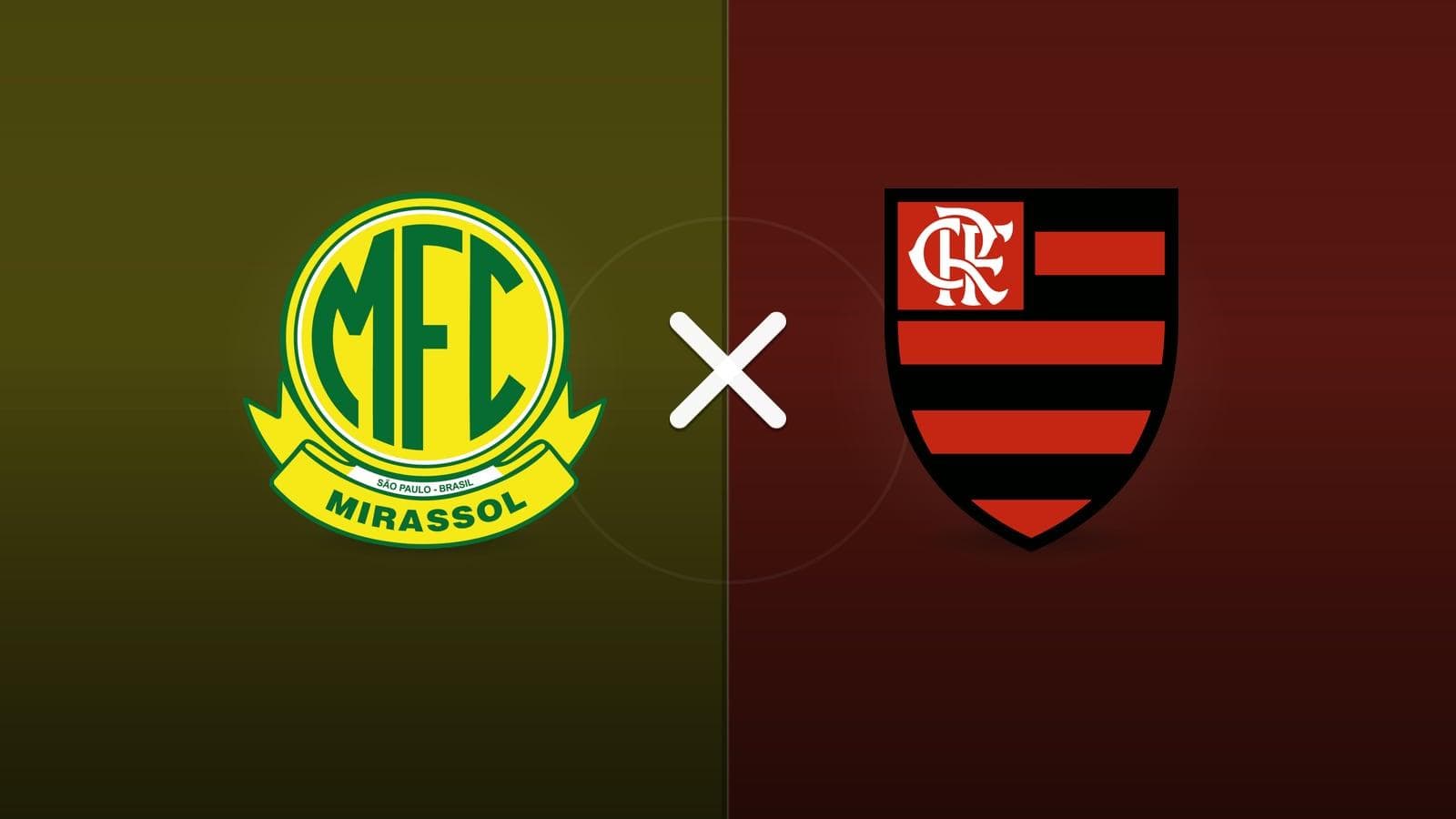 Mirassol x Flamengo jogam hoje às 18h30 pela Serie A. Foto: Diário 24 Horas / Montagem