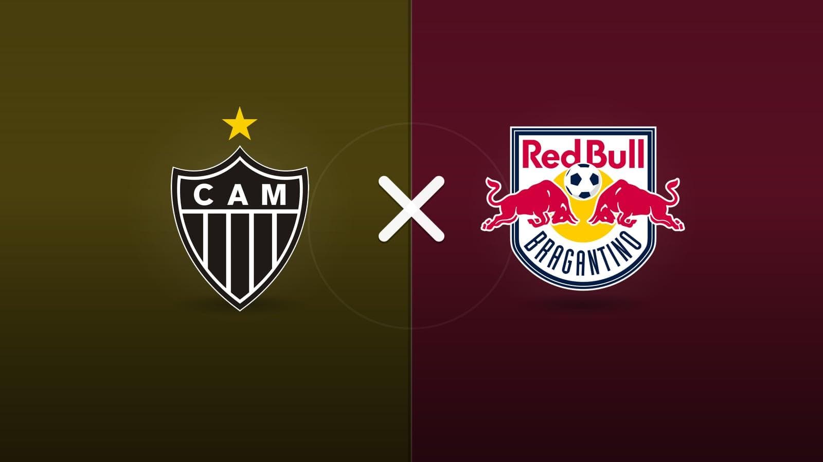 Atlético-MG x RB Bragantino jogam hoje às 19h00 pela CONMEBOL Sudamericana. Foto: Diário 24 Horas / Montagem