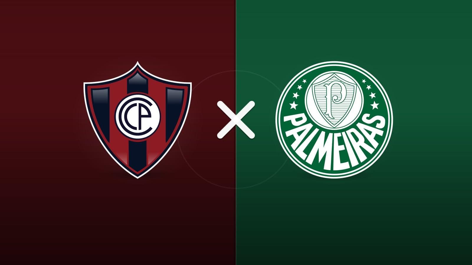 Cerro Porteño x Palmeiras jogam hoje às 19h00 pela CONMEBOL Libertadores. Foto: Diário 24 Horas / Montagem