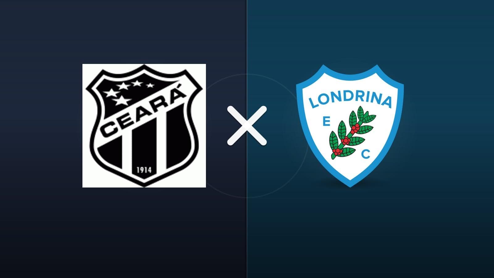 Ceará x Londrina jogam hoje às 18h00 pela Serie B. Foto: Diário 24 Horas / Montagem