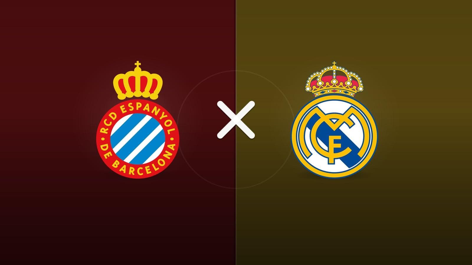 Espanyol x Real Madrid jogam hoje às 16h30 pela La Liga. Foto: Diário 24 Horas / Montagem