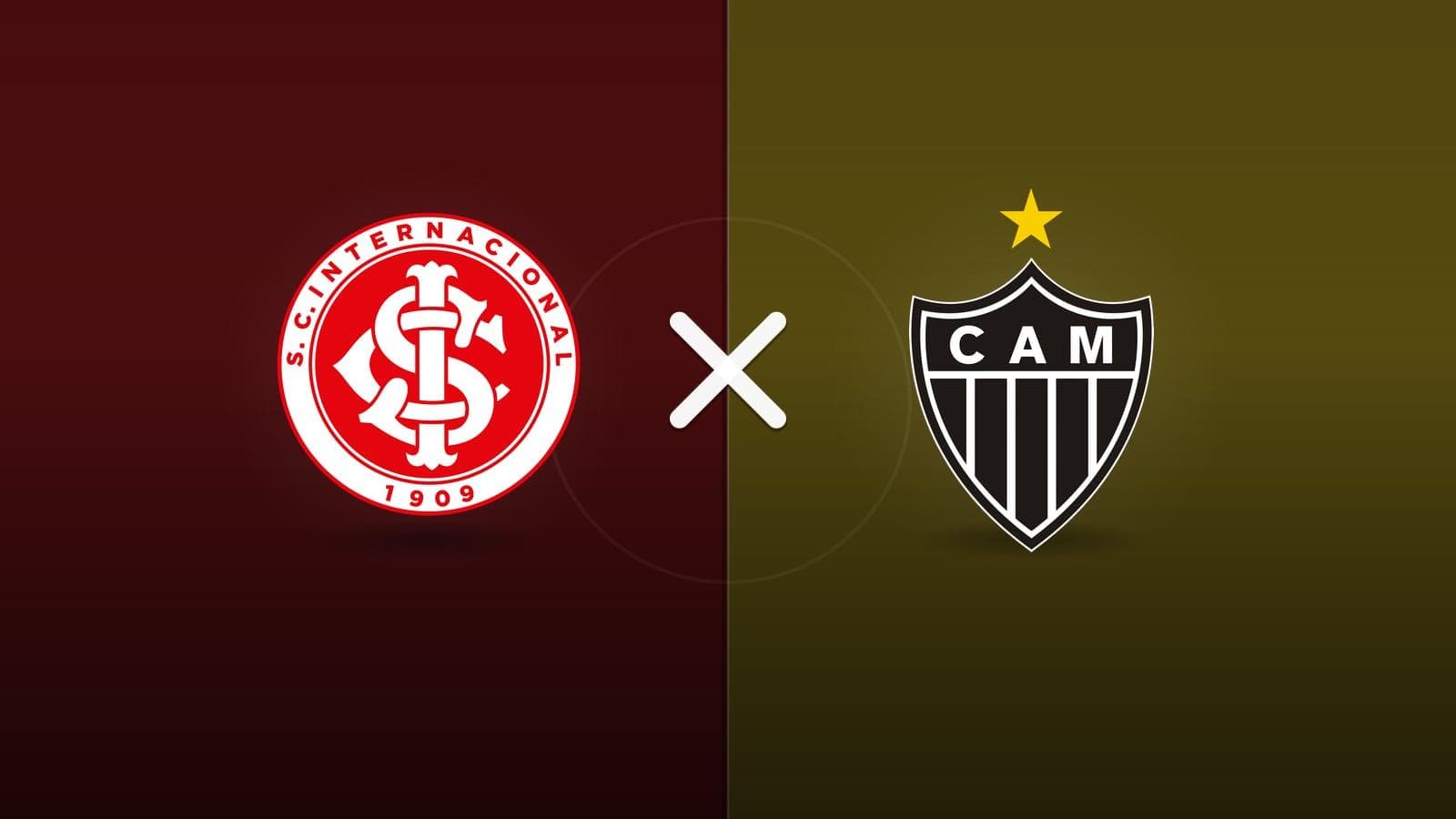 Internacional x Atlético-MG jogam hoje às 18h30 pela Serie A. Foto: Diário 24 Horas / Montagem