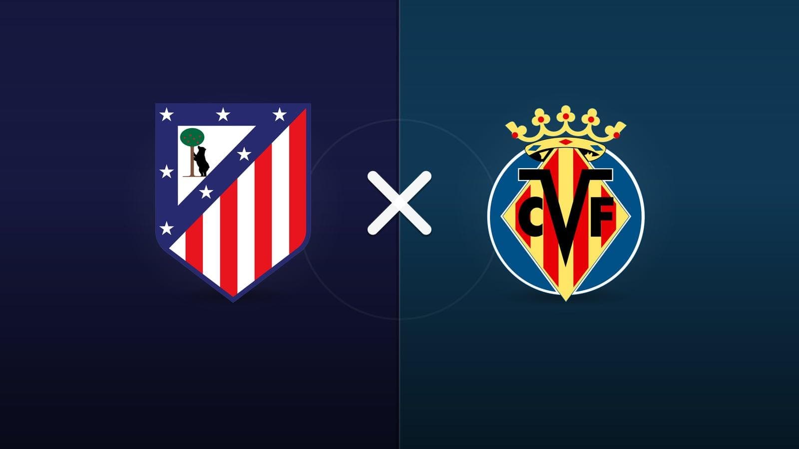Atlético de Madrid x Villarreal jogam hoje às 12h00 pela La Liga. Foto: Diário 24 Horas / Montagem