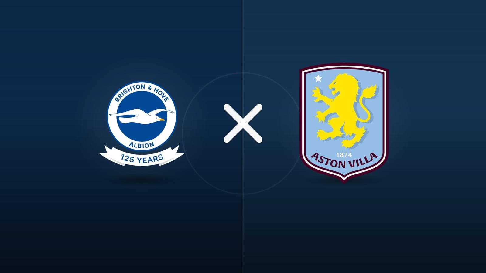 Brighton x Aston Villa jogam hoje às 10h00 pela Premier League. Foto: Diário 24 Horas / Montagem