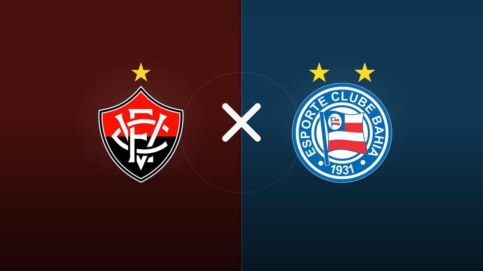 Vitória x Bahia jogam hoje às 16h00 pela Serie A. Foto: Diário 24 Horas / Montagem