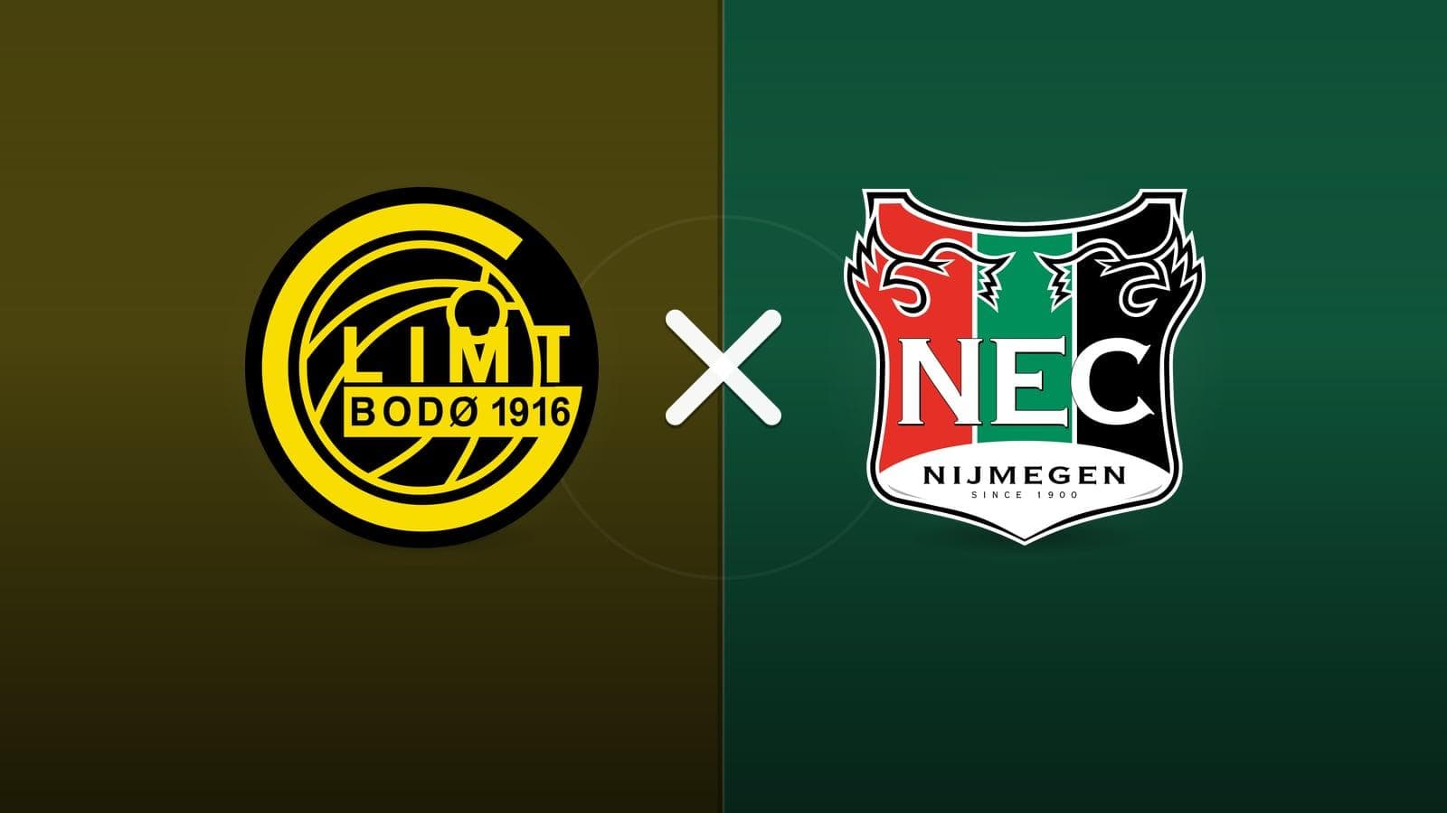 Bodo/Glimt x NEC Nijmegen jogam hoje às 16h00 pela UEFA Champions League. Foto: Diário 24 Horas / Montagem