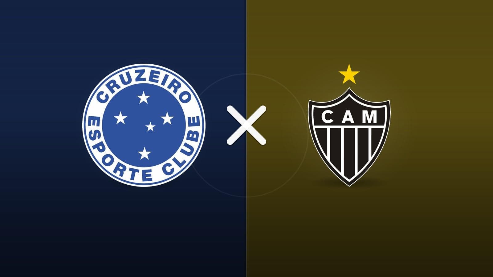 Cruzeiro x Atlético-MG jogam amanhã às 21h00 pela Copa Do Brasil. Foto: Diário 24 Horas / Montagem