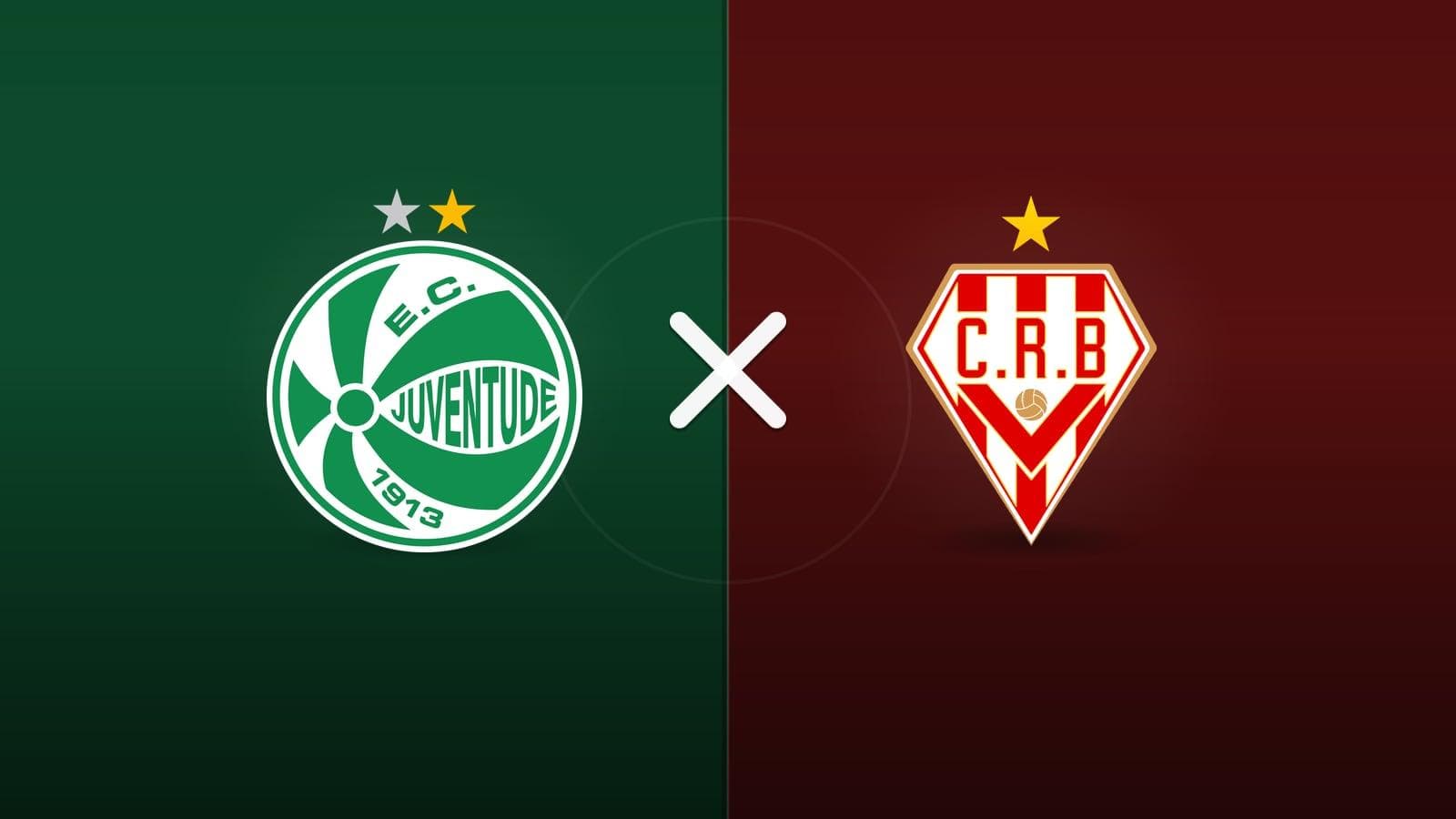 Juventude x CRB jogam hoje às 19h30 pela Serie B. Foto: Diário 24 Horas / Montagem