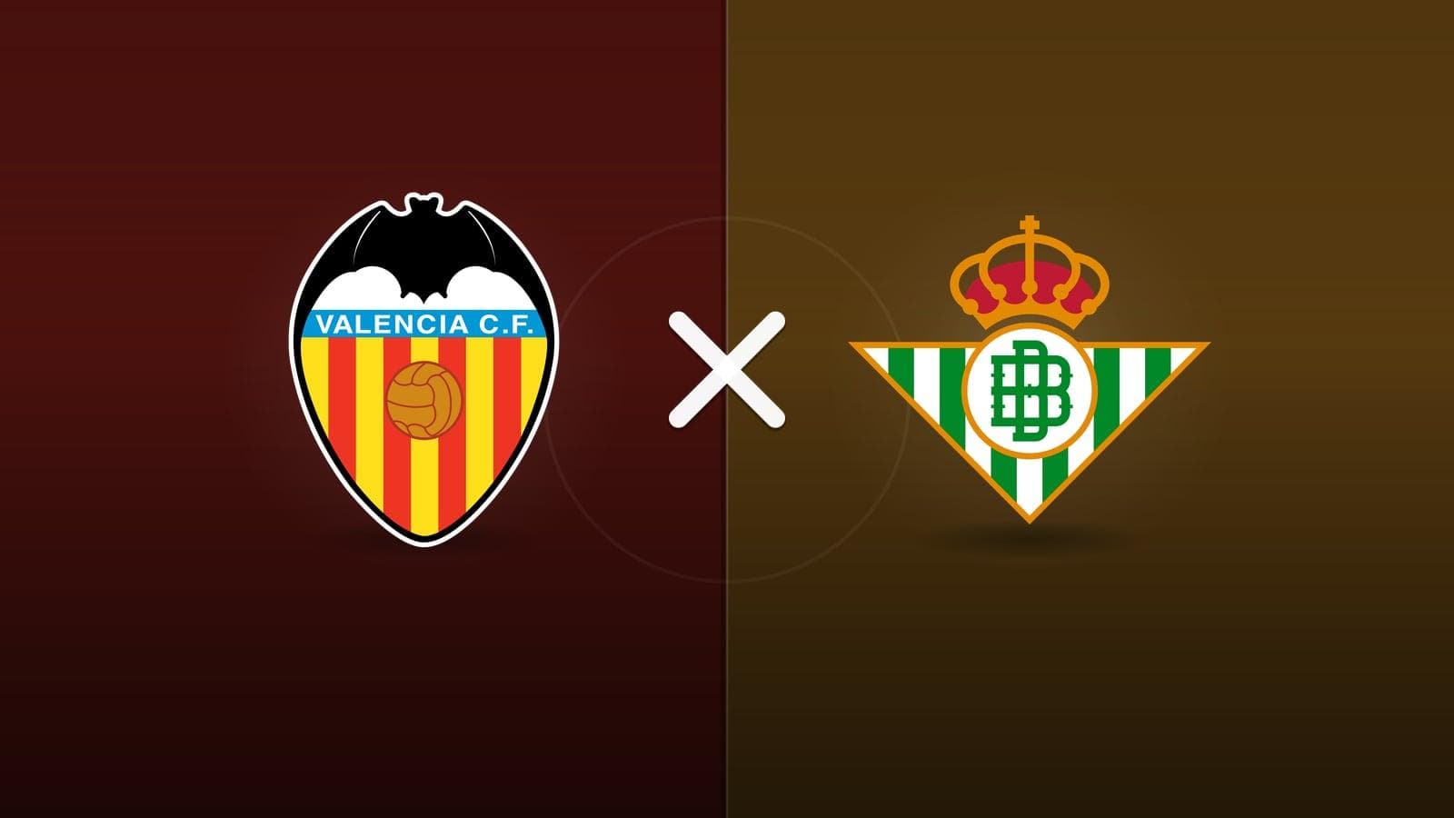 Valencia x Real Betis jogam hoje às 16h00 pela La Liga. Foto: Diário 24 Horas / Montagem
