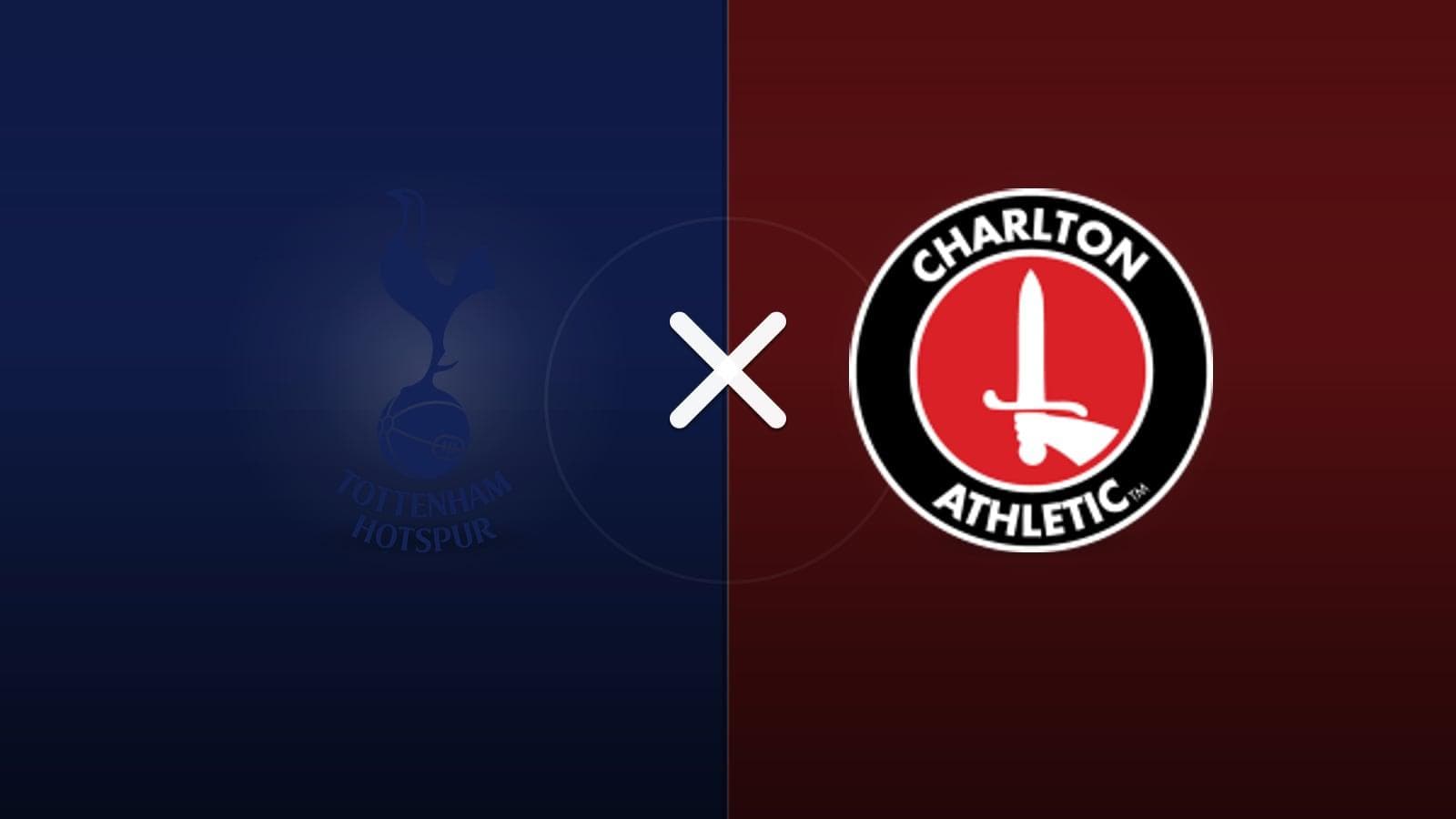 Tottenham x Charlton jogam hoje às 15h45 pela League Cup. Foto: Diário 24 Horas / Montagem