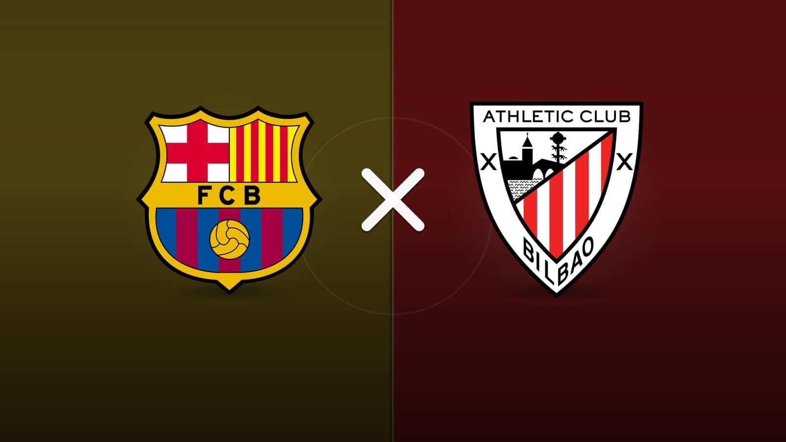 Barcelona x Athletic Bilbao jogam hoje às 16h00 pela La Liga. Foto: Diário 24 Horas / Montagem