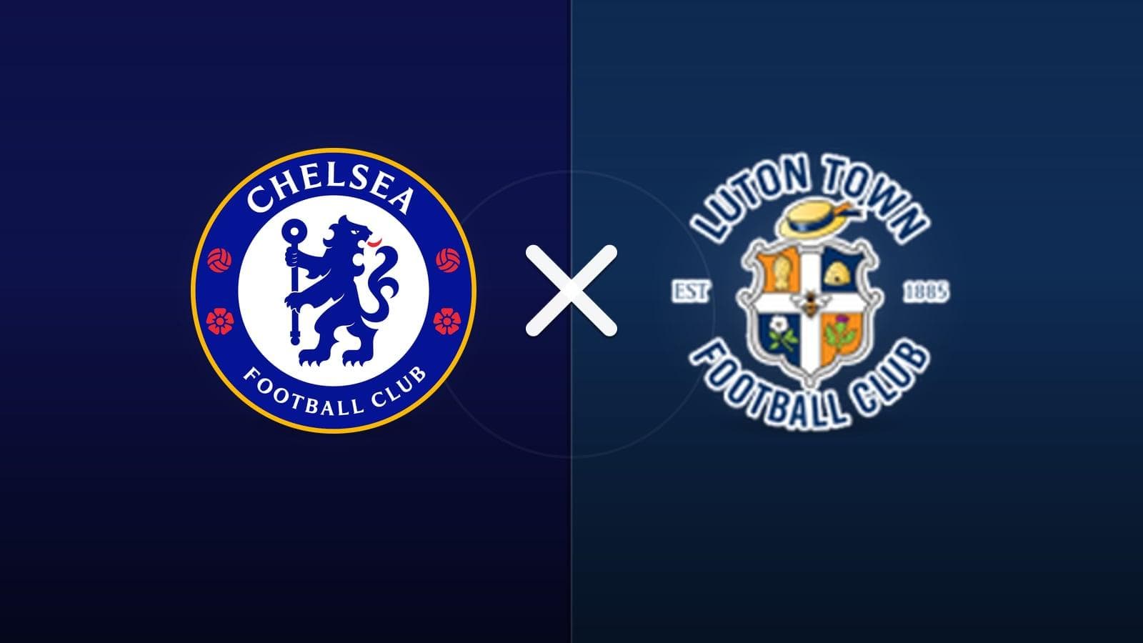 Chelsea x Luton jogam hoje às 15h30 pela League Cup. Foto: Diário 24 Horas / Montagem