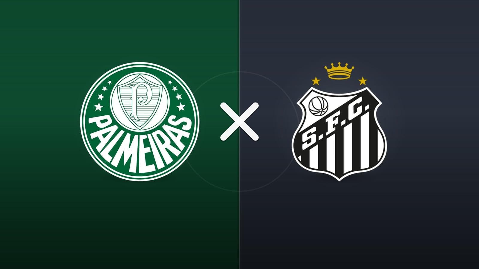 Palmeiras x Santos jogam hoje às 21h30 pela Copa Do Brasil. Foto: Diário 24 Horas / Montagem
