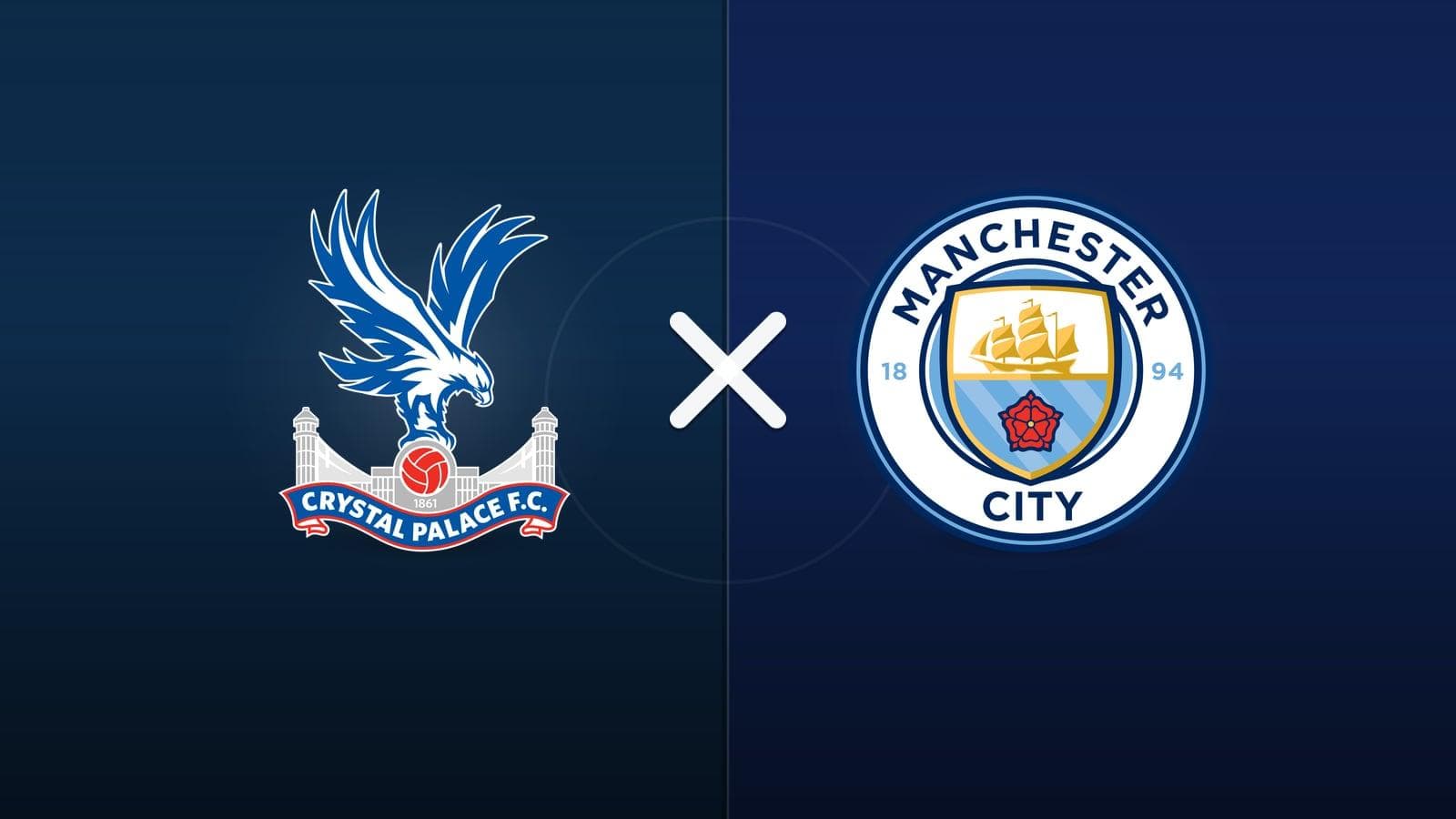 Crystal Palace x Manchester City jogam hoje às 16h00 pela Premier League. Foto: Diário 24 Horas / Montagem