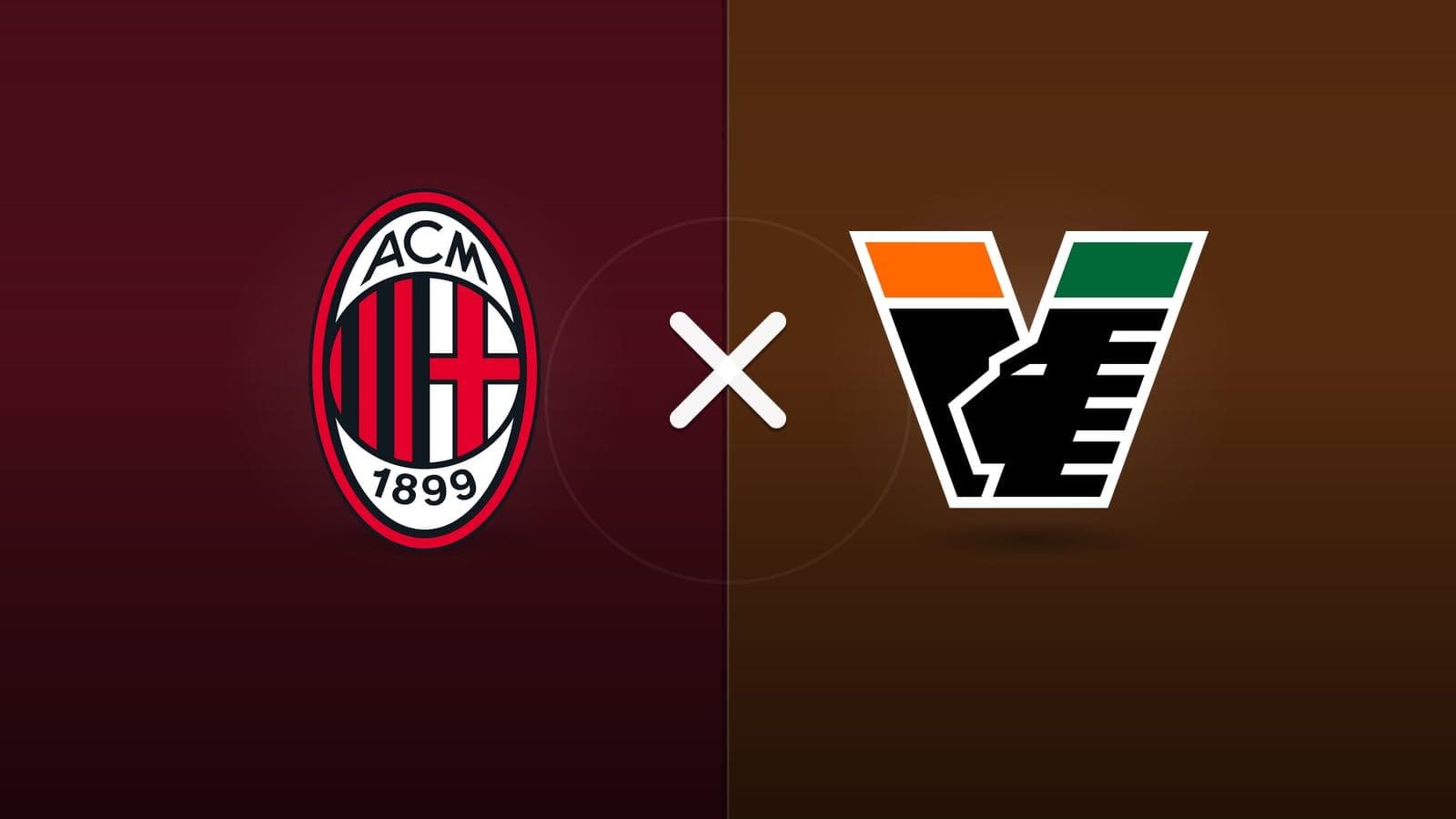 Milan x Venezia jogam hoje às 15h45 pela Serie A. Foto: Diário 24 Horas / Montagem