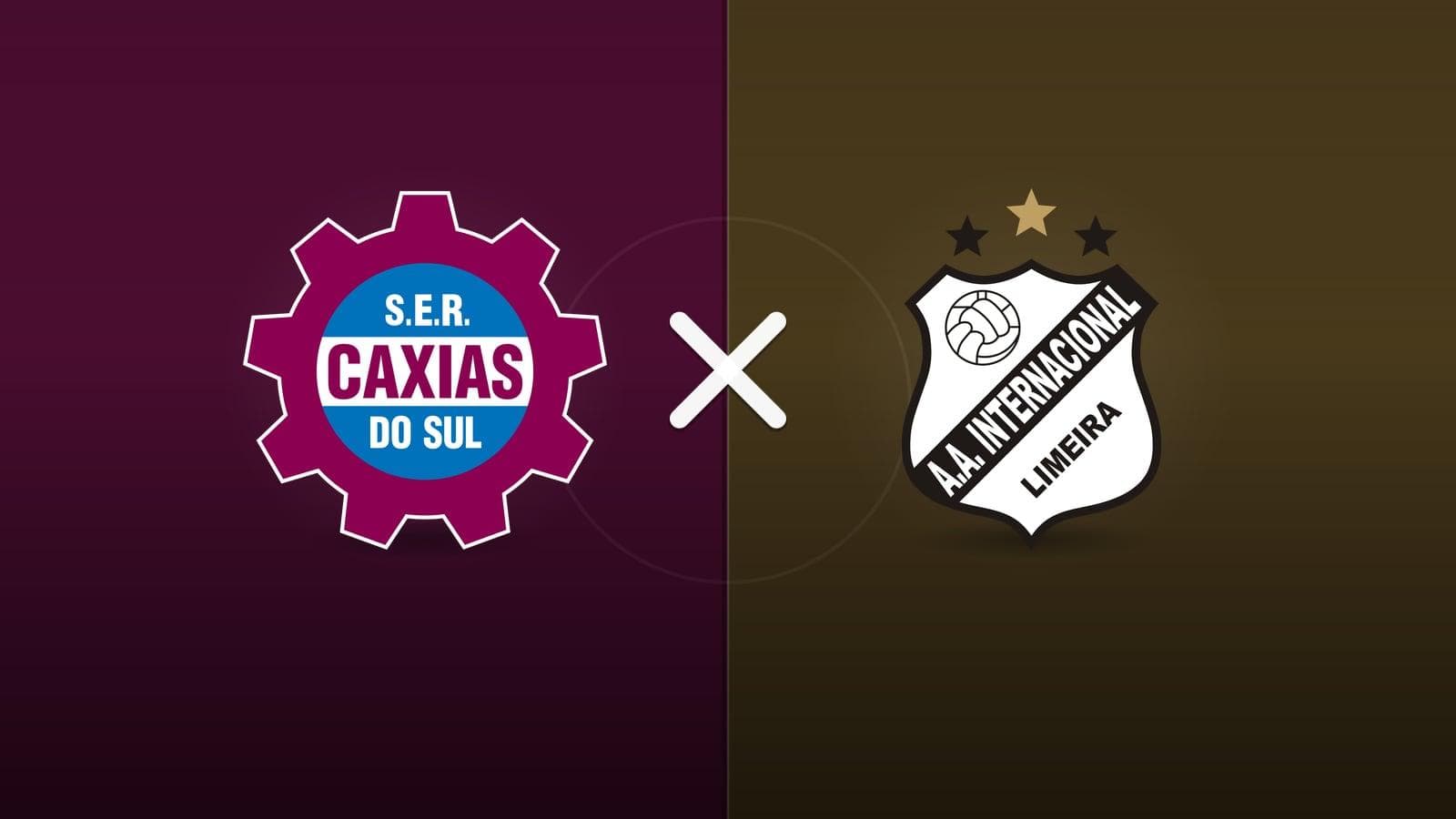Caxias x Inter De Limeira jogam hoje às 17h00 pela Serie C. Foto: Diário 24 Horas / Montagem