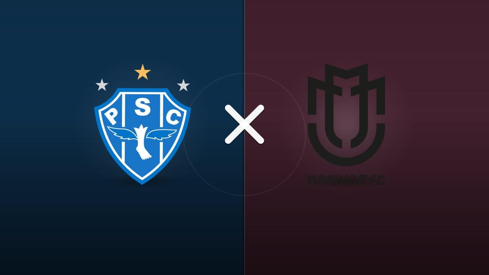 Paysandu x Maringá jogam hoje às 17h00 pela Serie C. Foto: Diário 24 Horas / Montagem