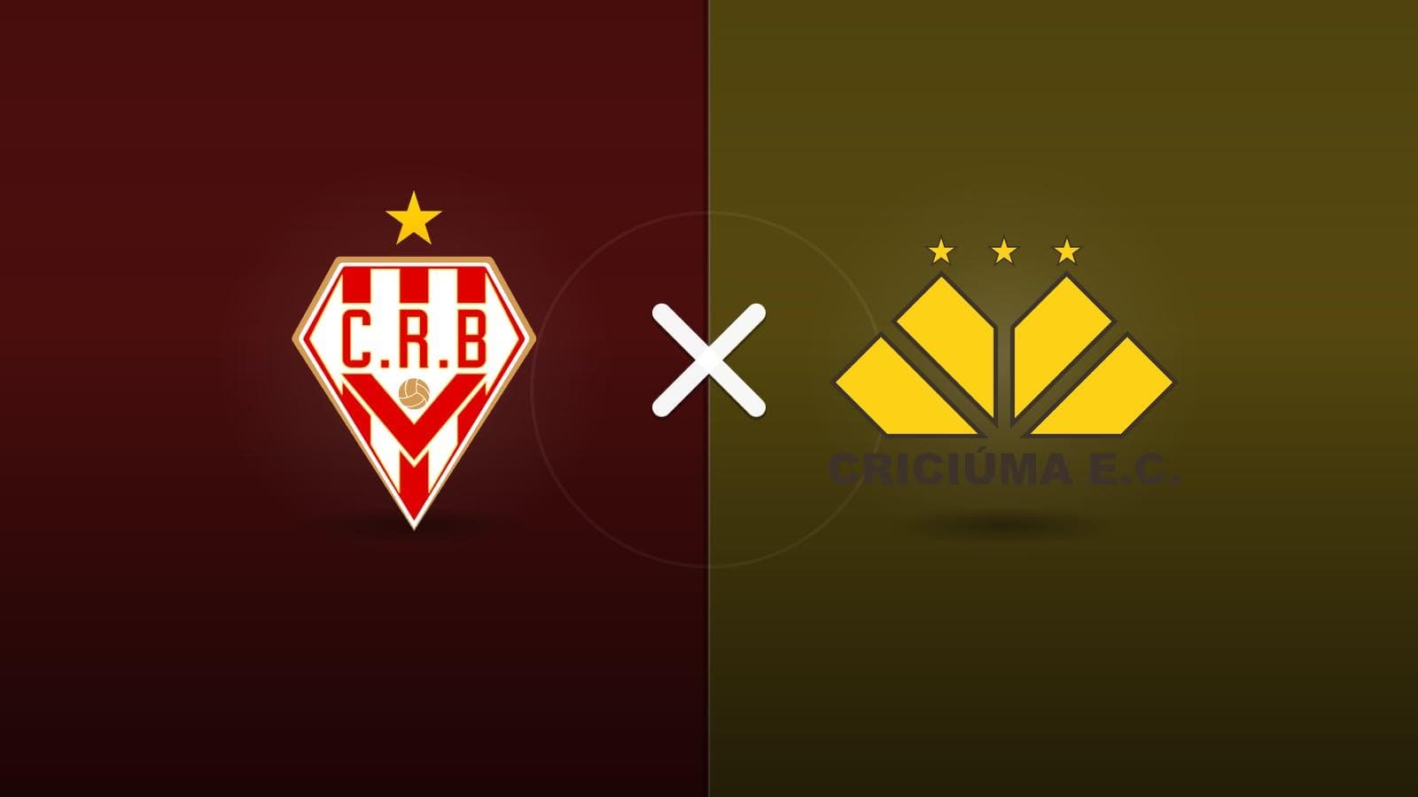 CRB x Criciúma jogam hoje às 18h00 pela Serie B. Foto: Diário 24 Horas / Montagem