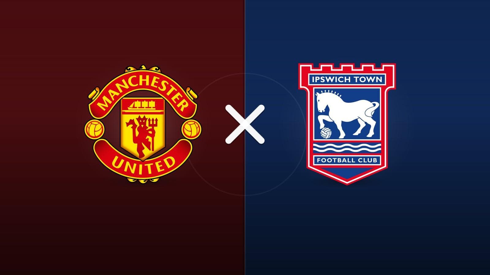 Manchester United x Ipswich jogam hoje às 12h30 pela Premier League. Foto: Diário 24 Horas / Montagem
