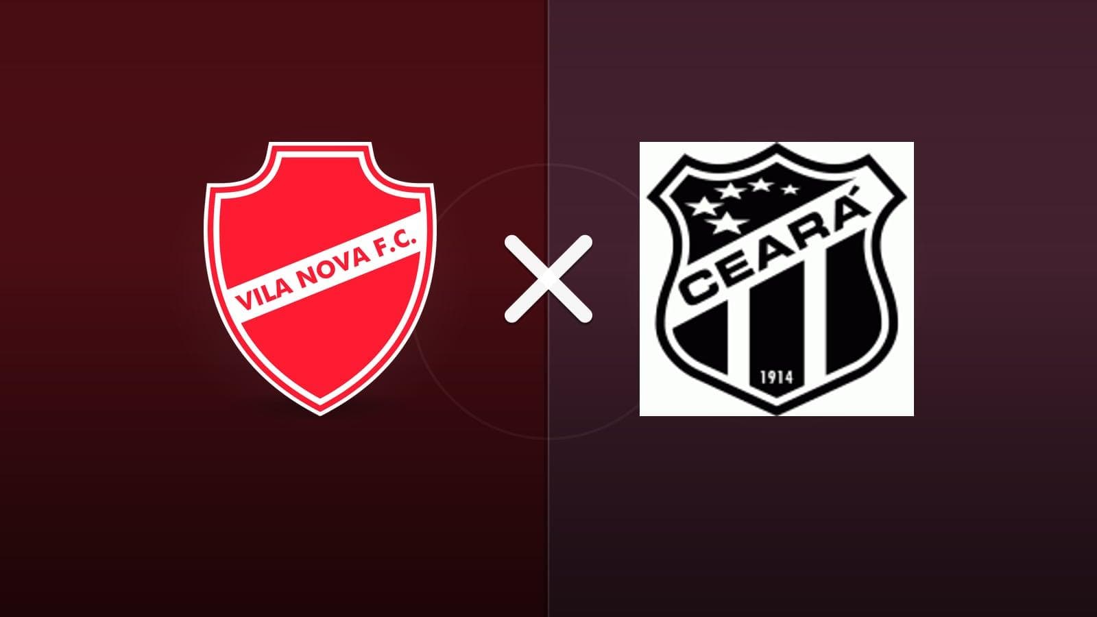Vila Nova x Ceará jogam hoje às 18h30 pela Serie B. Foto: Diário 24 Horas / Montagem