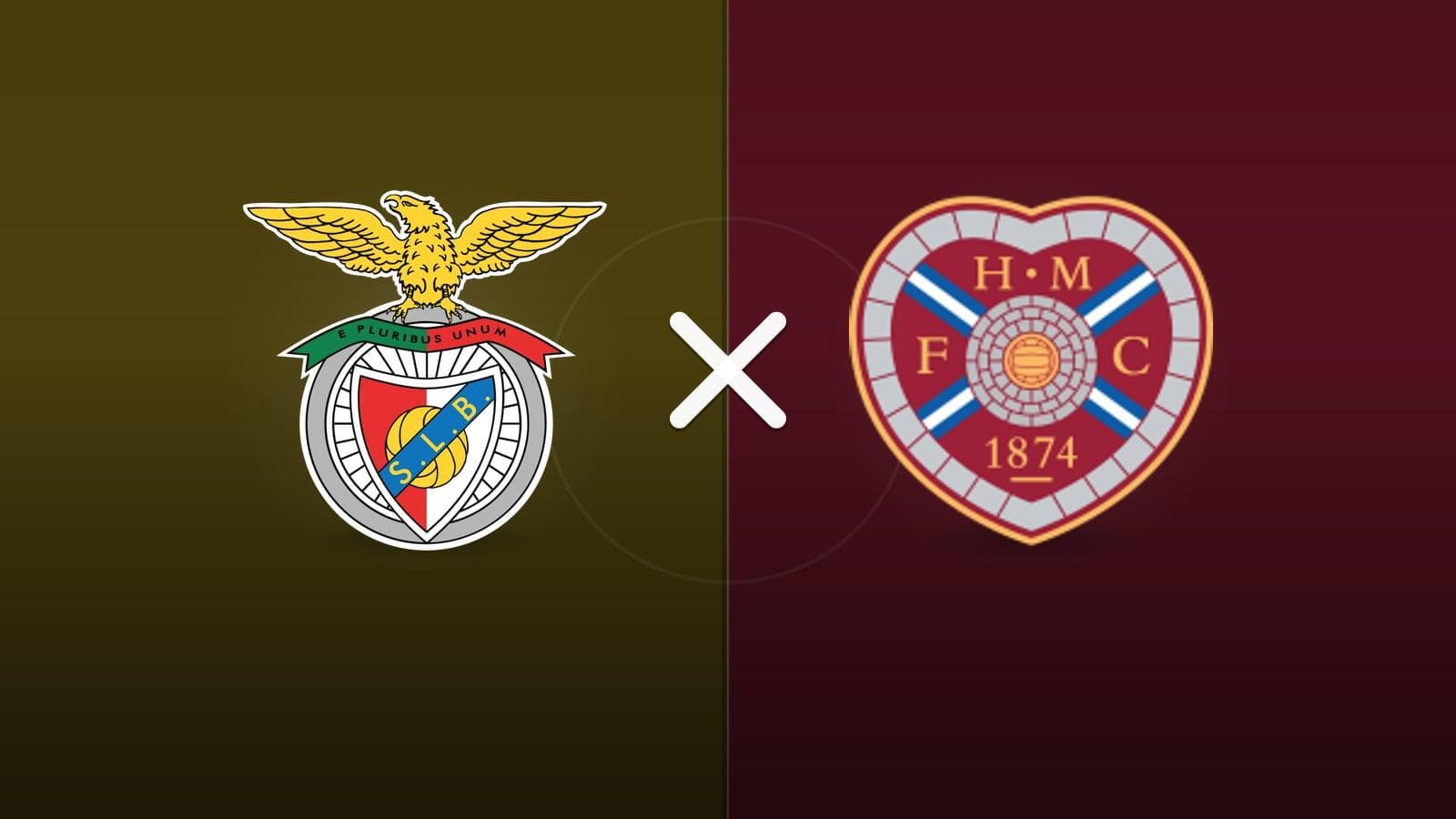 Benfica x Heart Of Midlothian jogam hoje às 16h00 pela UEFA Europa League. Foto: Diário 24 Horas / Montagem