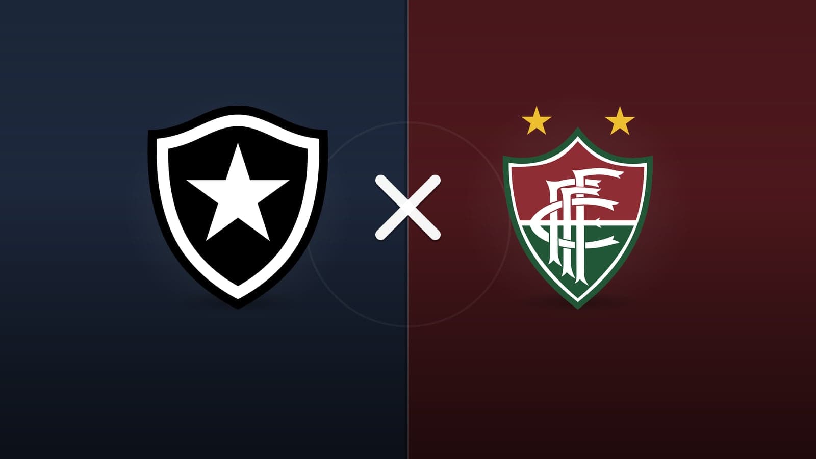 Botafogo x Fluminense jogam hoje às 21h00 pela Serie A. Foto: Diário 24 Horas / Montagem